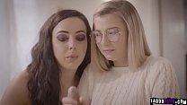 Playful teens share with stepbrothers cock